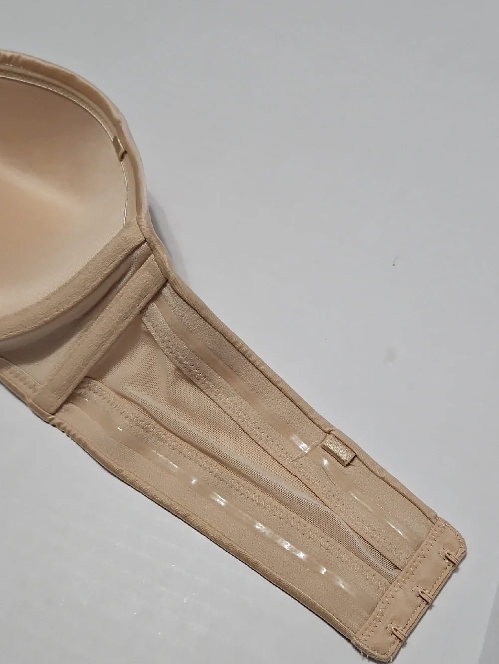 Auden Nude Strapless Seamless Push Up Molded Cup Bandeau Size 36C
